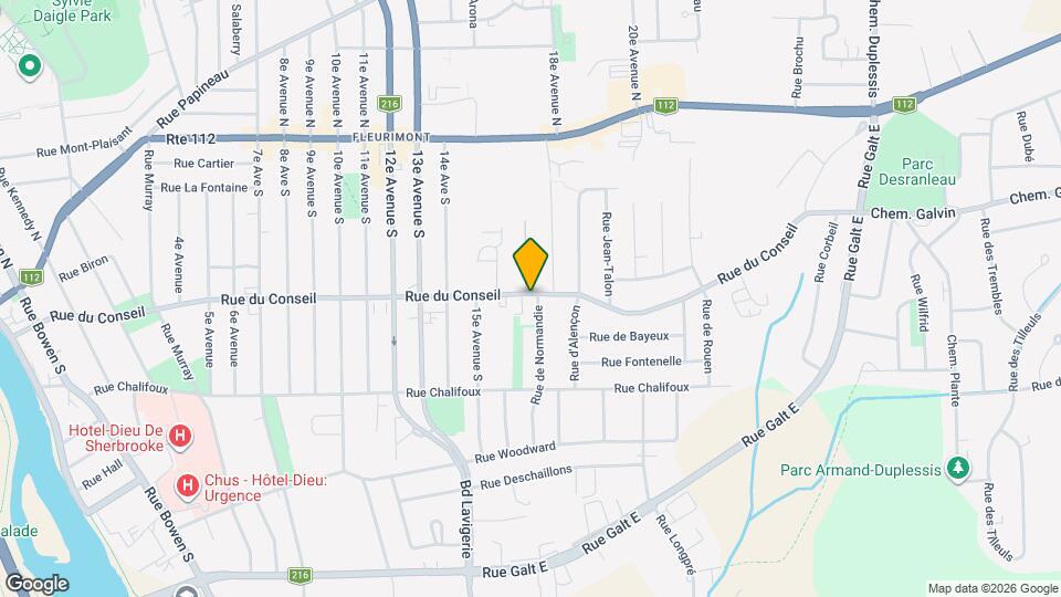 1072 Rue Du Conseil Map and Location Details