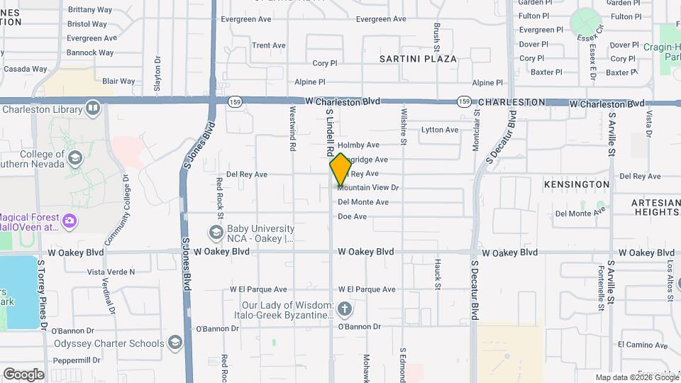 5429 Mountain View Dr Map and Location Details