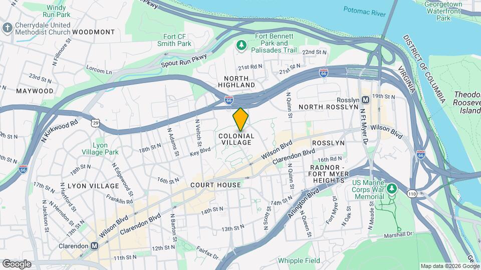 1900 Key Blvd, Unit 462 Map and Location Details