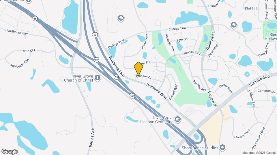 8759 Branson Dr Map and Location Details