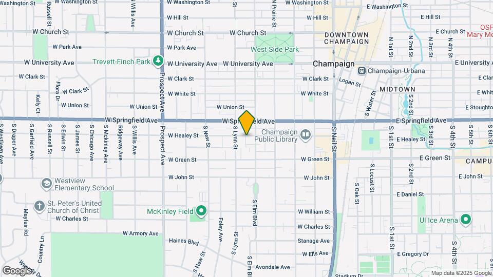 505 W Healey St Mapa y Detalles de la Ubicación