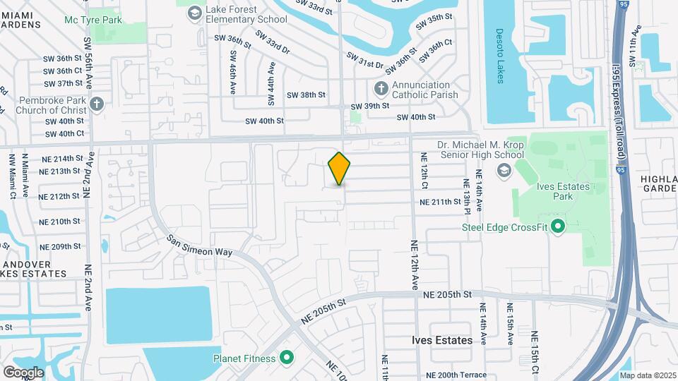 990 NE 212th Ter Map and Location Details