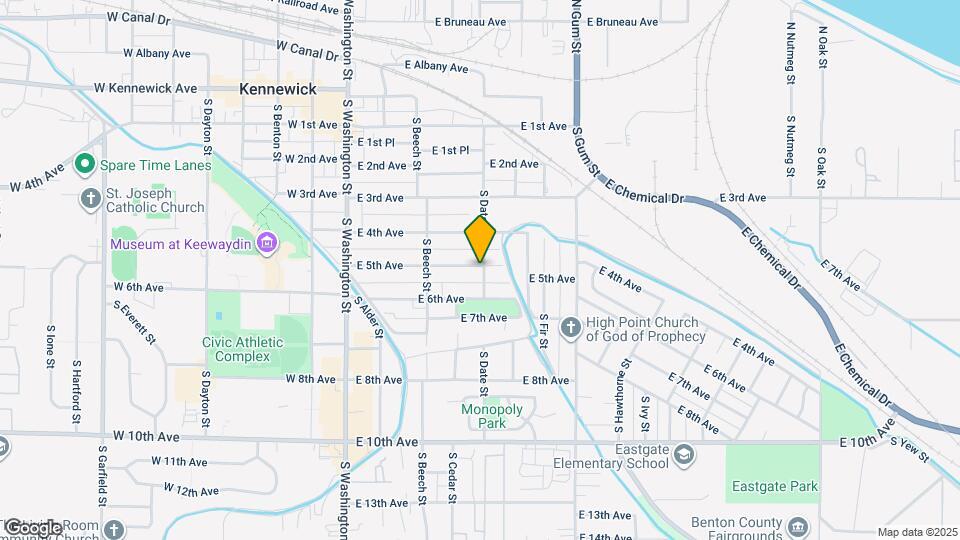 316 E 5th Ave Map and Location Details