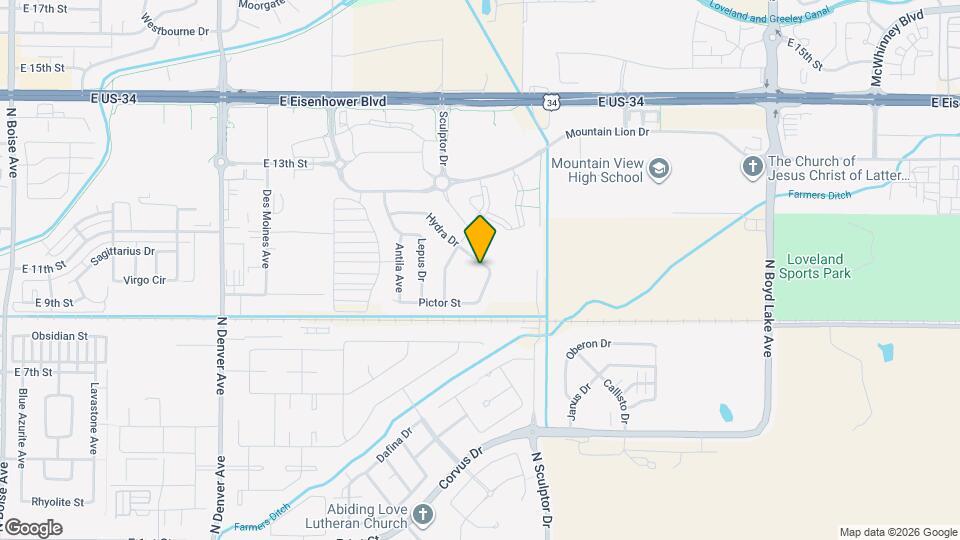 2980 Hydra Dr Map and Location Details