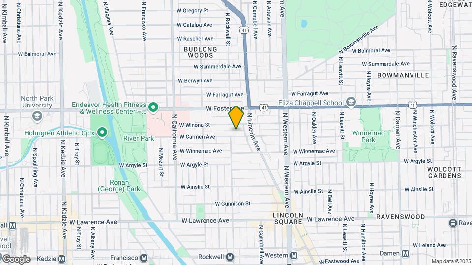 2536 W Carmen Ave, Unit First floor Map and Location Details