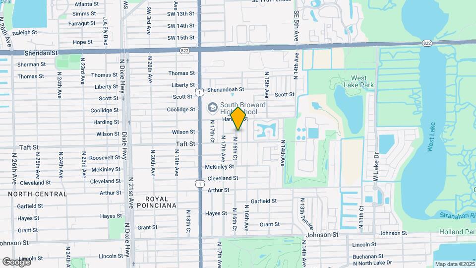 1739 N 16th Ct Map and Location Details