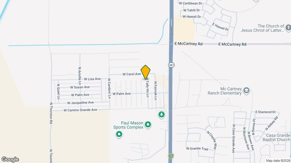 5818 N Tally Ho Ln Map and Location Details
