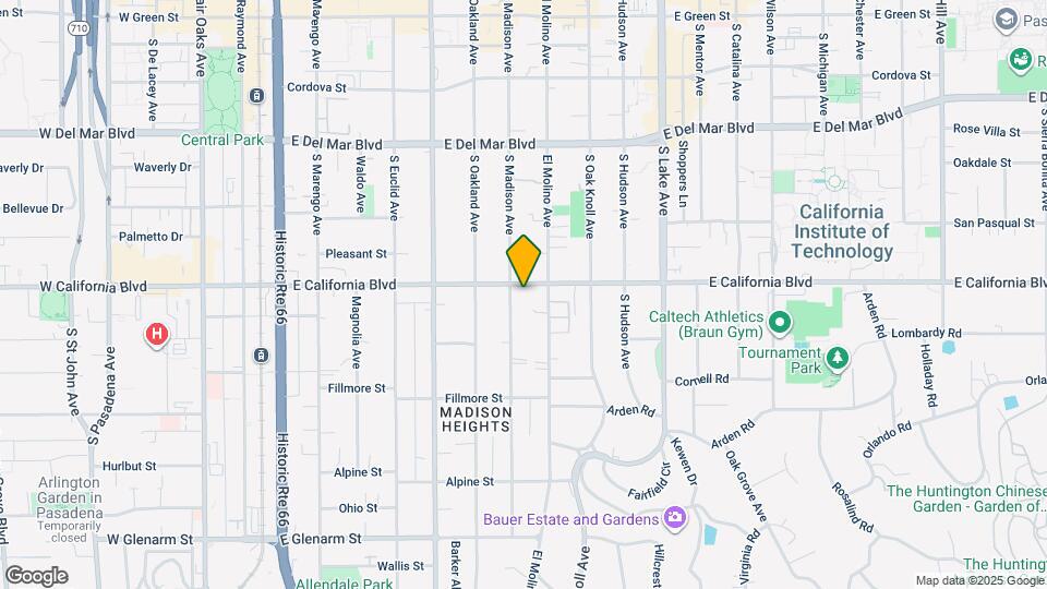 610 E California Blvd Mapa y Detalles de la Ubicación