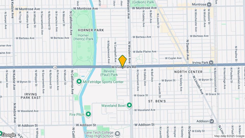 2431 W Irving Park Rd Map and Location Details