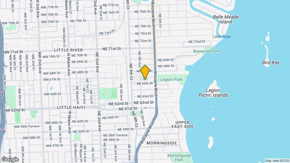 525 NE 65th St Map and Location Details