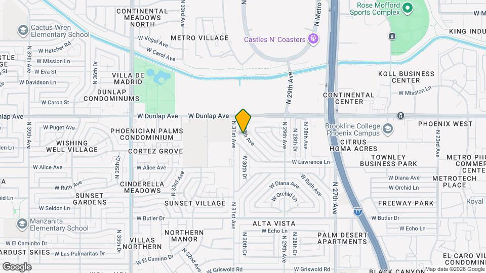 8806 N 30th Ave Map and Location Details