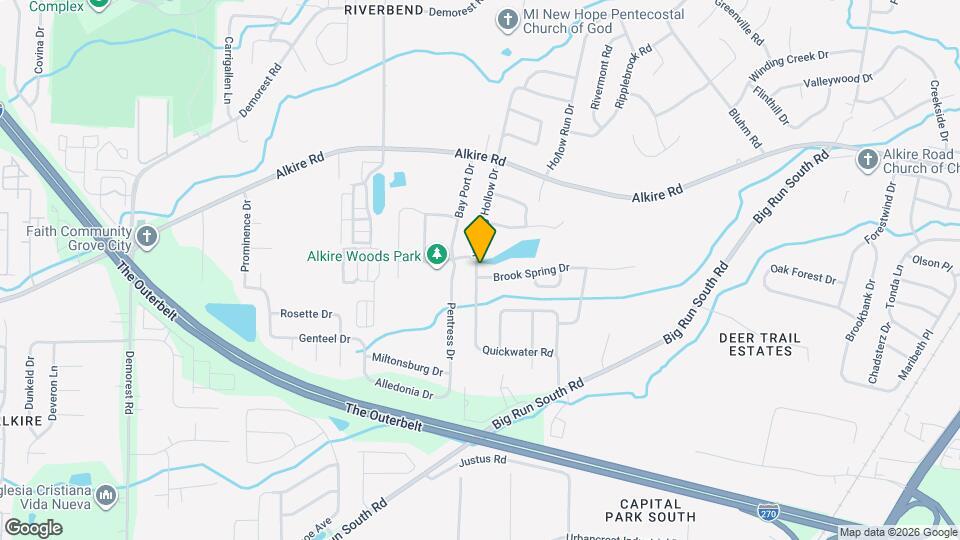 3626 Brook Spring Dr Mapa y Detalles de la Ubicación