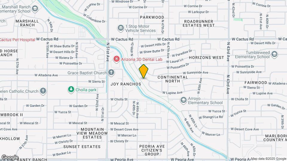 4821 W Altadena Ave Map and Location Details