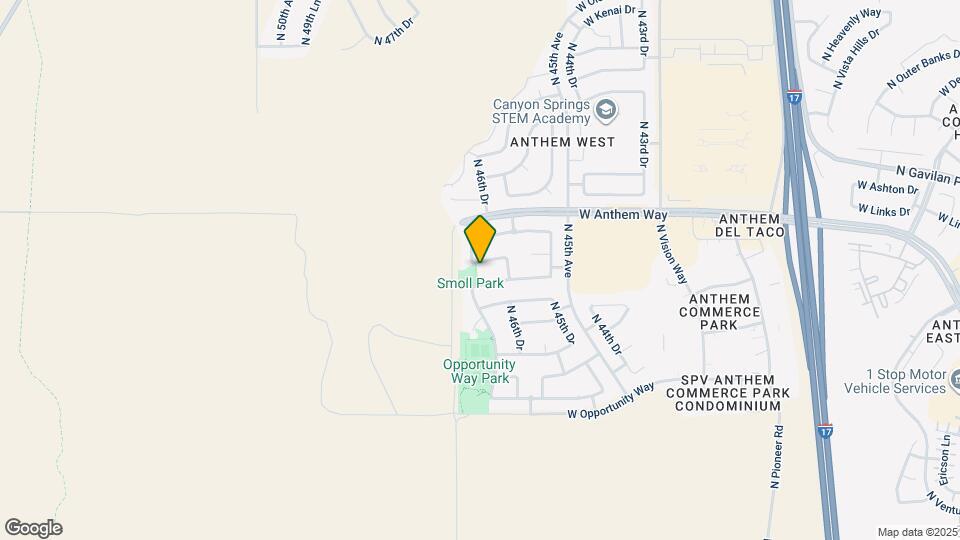 4643 W Crosswater Way Map and Location Details