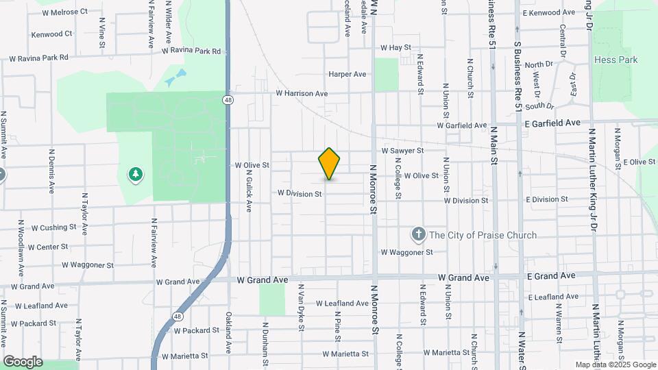 1650 N Maple Ave Map and Location Details