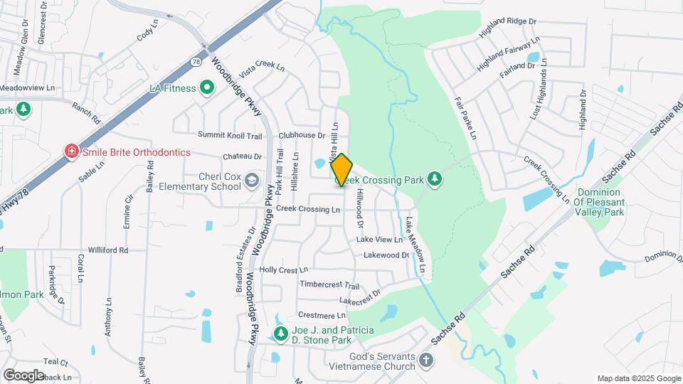 6215 Hillside Ln Map and Location Details