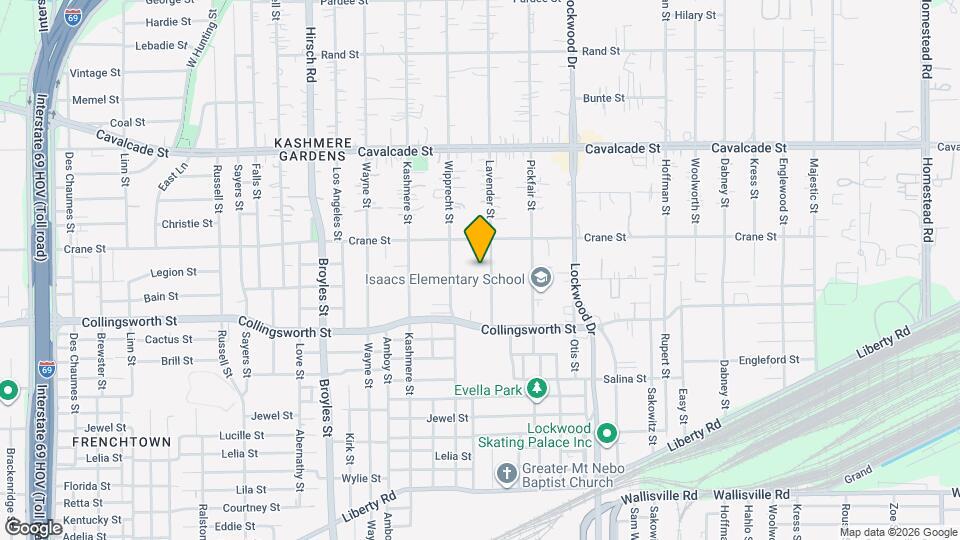 3909 Lavender St Map and Location Details