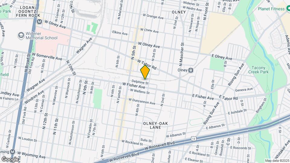 321 Delphine St Map and Location Details