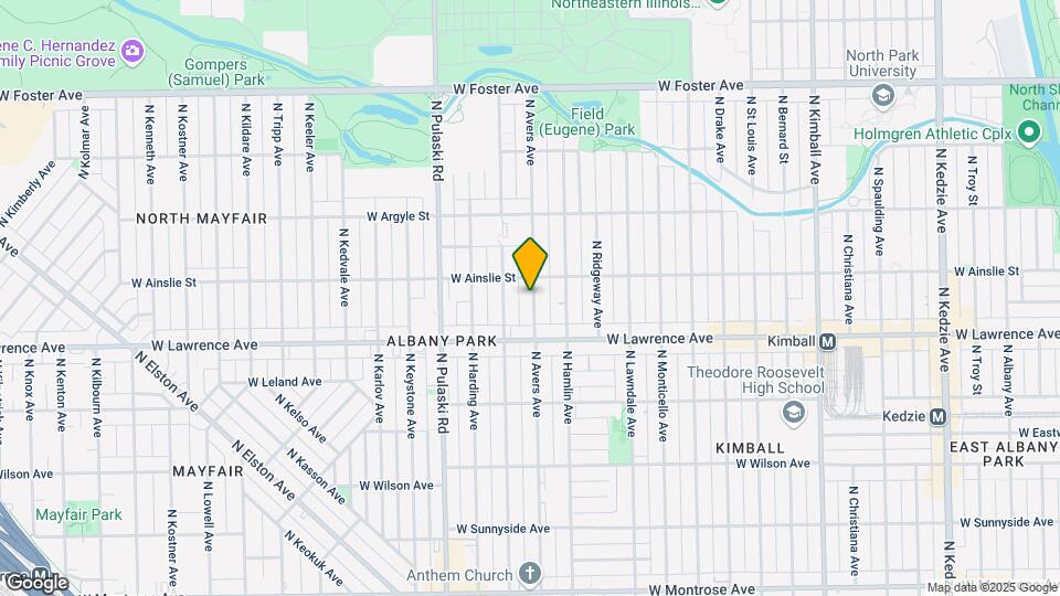 4838 N Avers Ave Map and Location Details