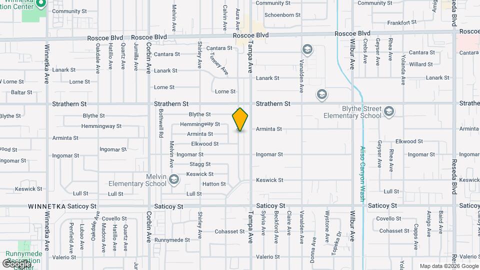 7840 Aura Ave Map and Location Details