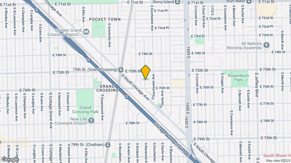 7553 S Kenwood Ave Mapa y Detalles de la Ubicación