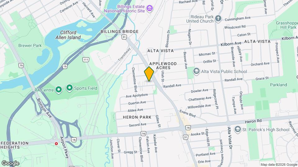 1177 Rockingham Av Map and Location Details