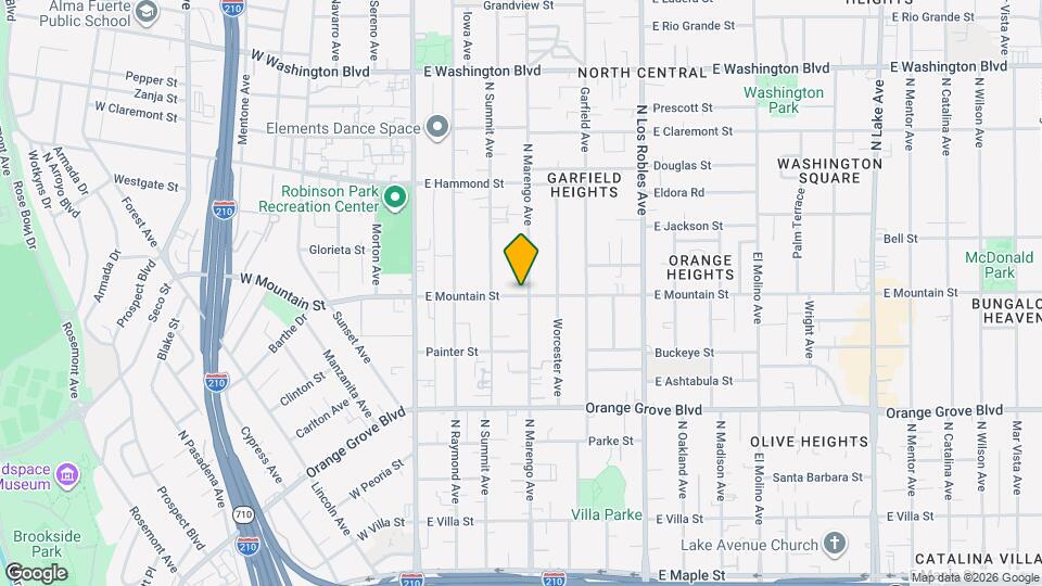 917 N Marengo Ave Map and Location Details