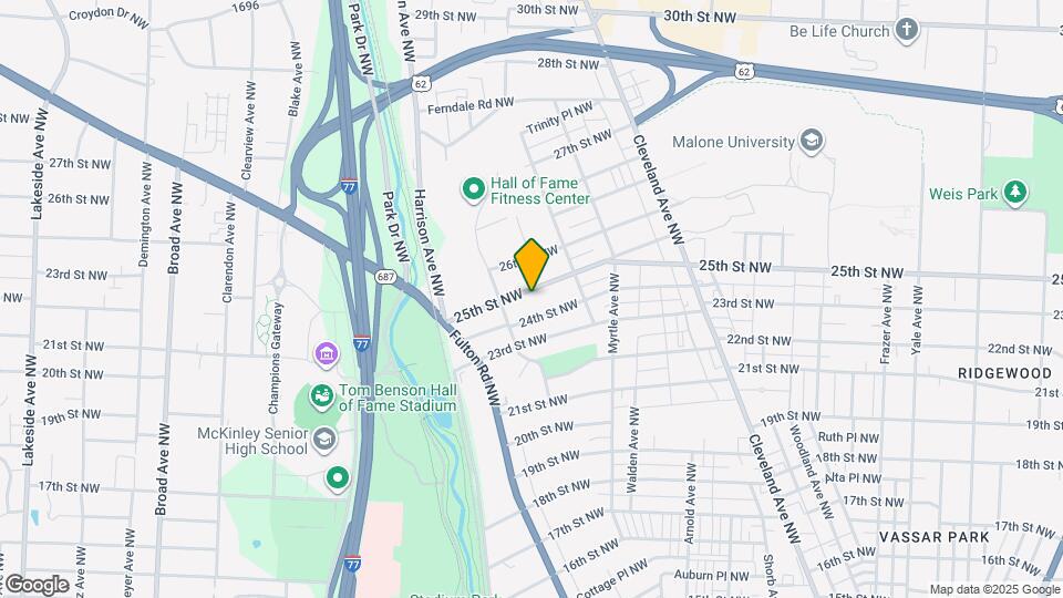 1558 25th St NW Map and Location Details