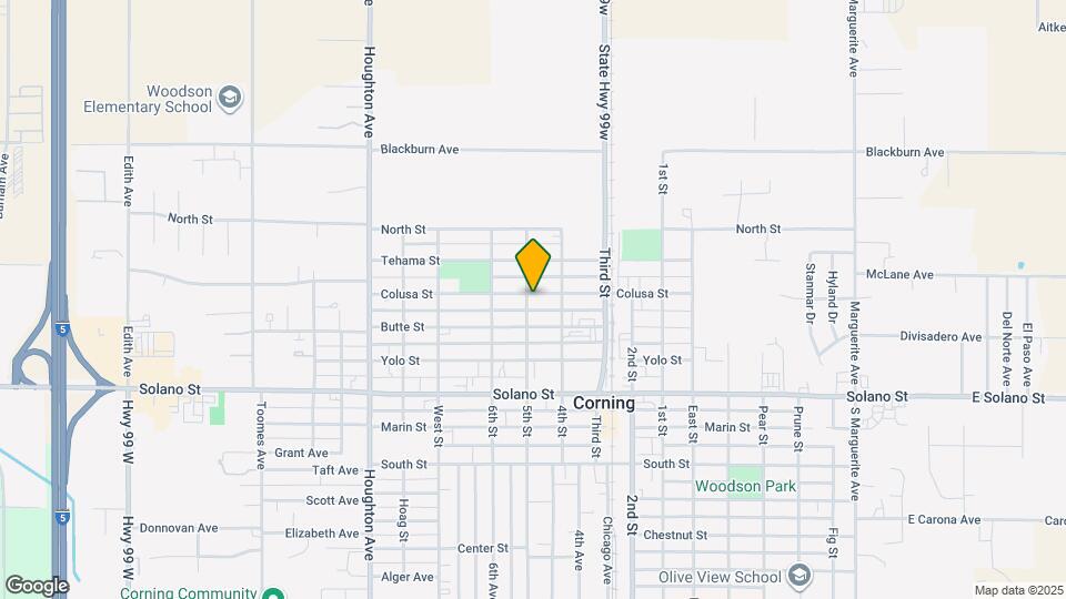 1221 Colusa St Map and Location Details