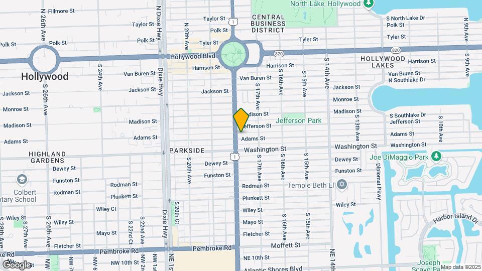 1747 Adams St Map and Location Details