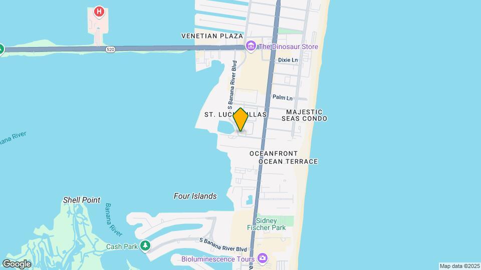 3609 S Banana River Blvd Mapa y Detalles de la Ubicación