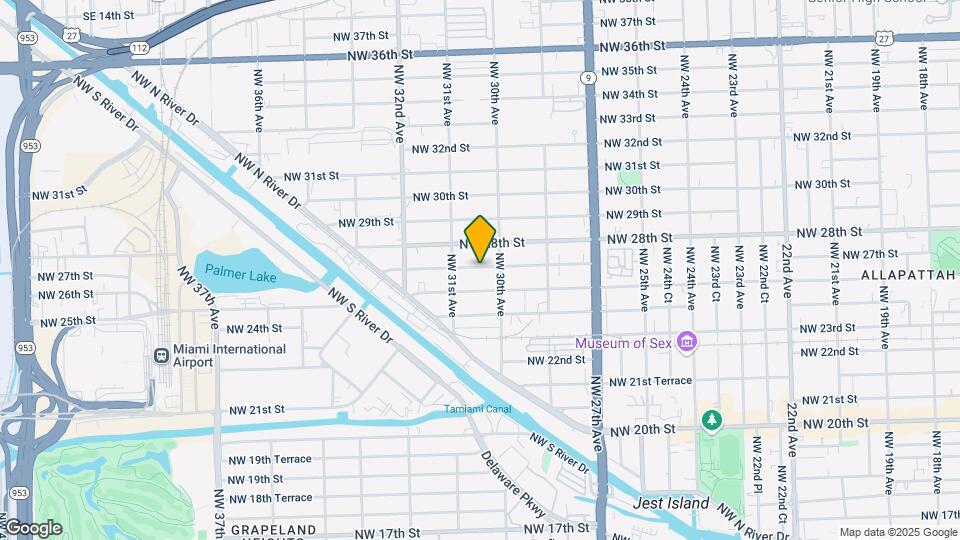 3042 NW 27th St Map and Location Details