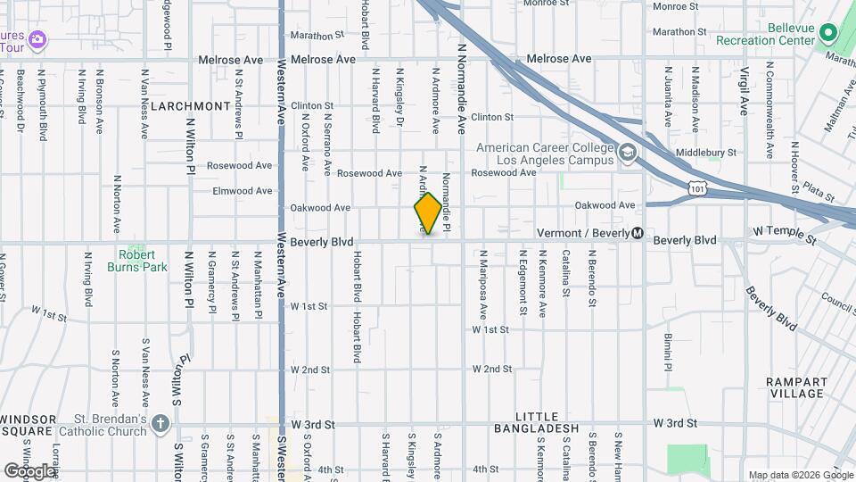 212 S Muirfield Rd Map and Location Details