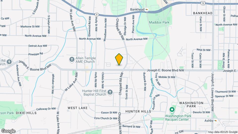 1425 Joseph E Boone Blvd NW Map and Location Details