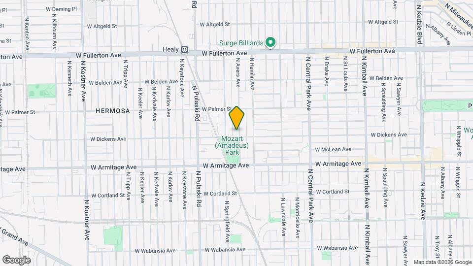 2110 N Avers Ave Map and Location Details