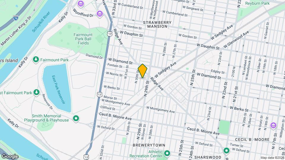 2916 W Norris St Map and Location Details