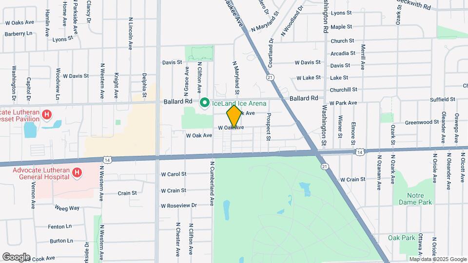 8293 W Oak Ave Map and Location Details