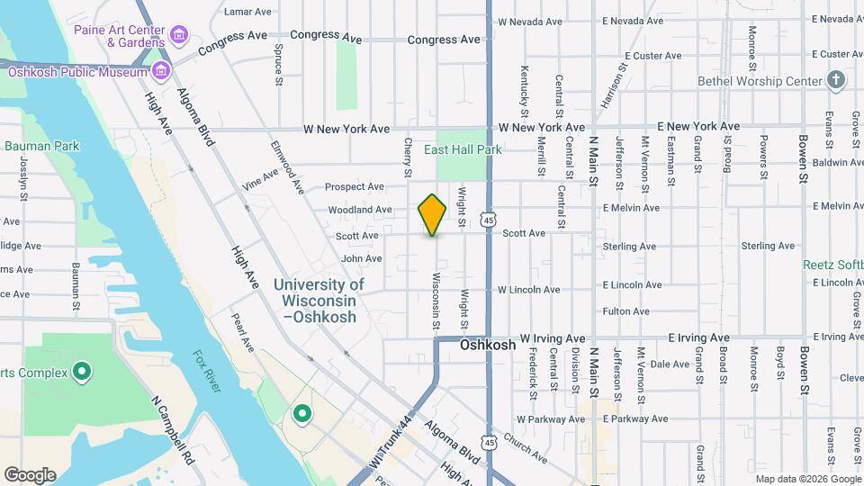 857 Wisconsin St Map and Location Details