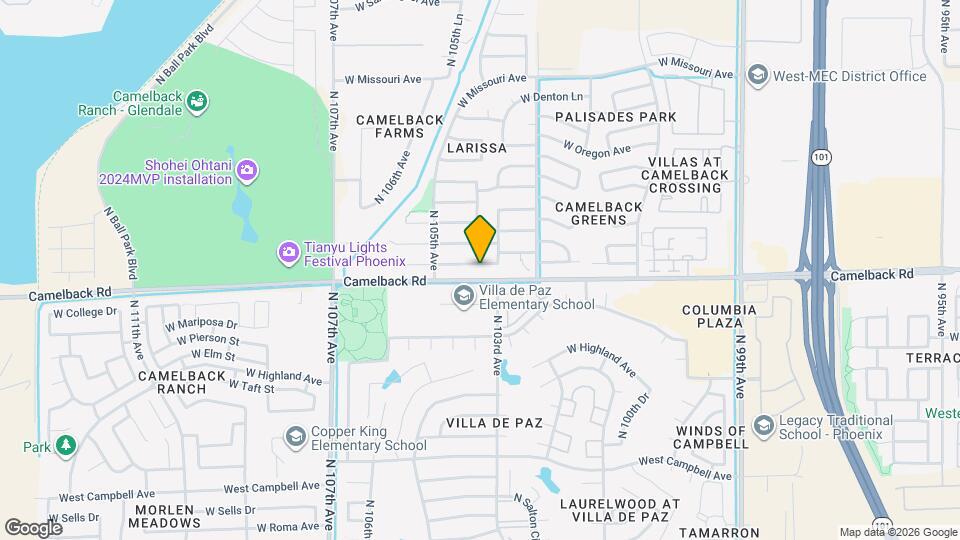 10423 W Pasadena Ave Map and Location Details