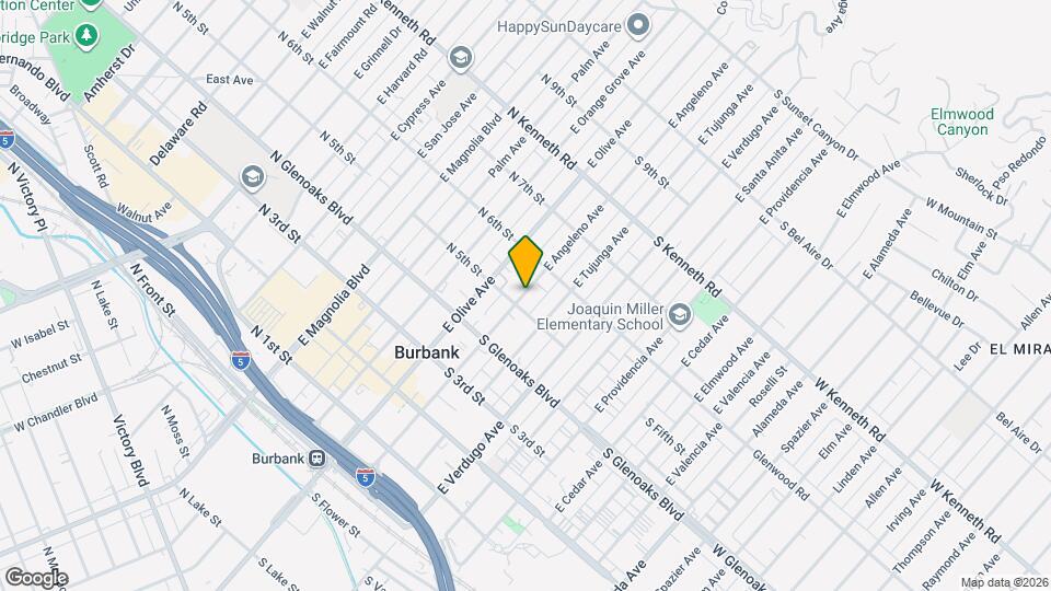 524 E Angeleno Ave Map and Location Details