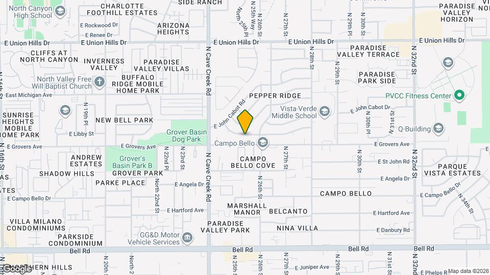 2525 E Libby St Mapa y Detalles de la Ubicación