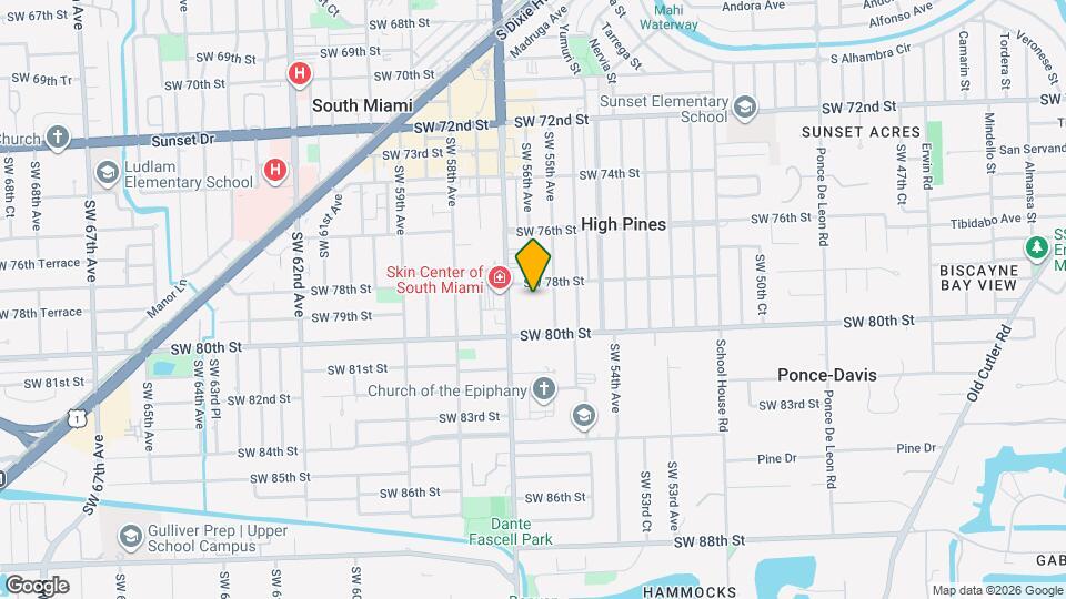 5580 SW 78th St Map and Location Details