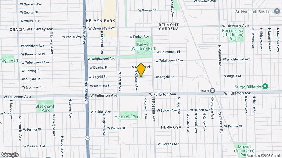 4445 W Altgeld St Map and Location Details