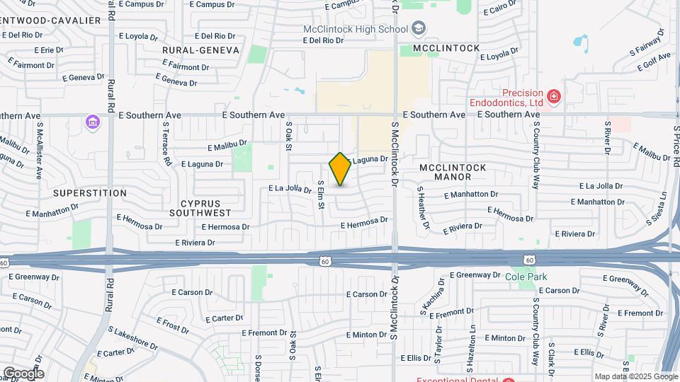 1628 E La Jolla Dr Mapa y Detalles de la Ubicación