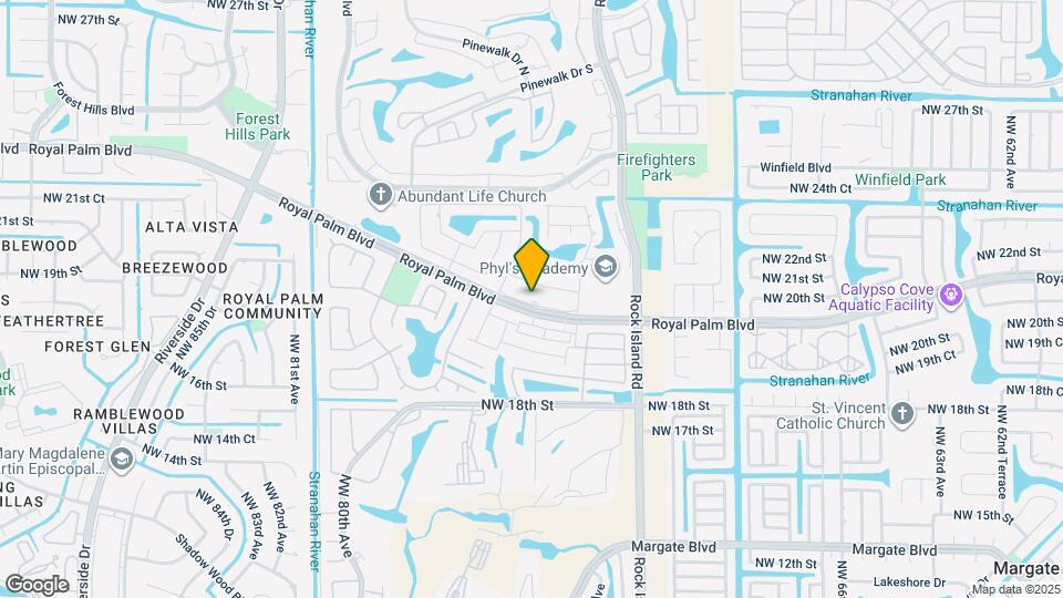7485 Royal Palm Blvd Map and Location Details