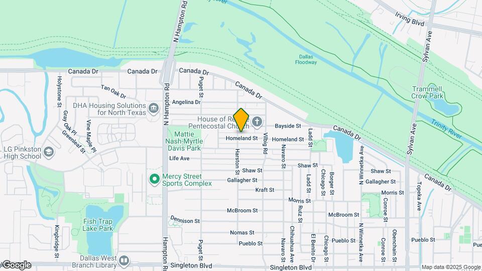 1851 Homeland St Map and Location Details