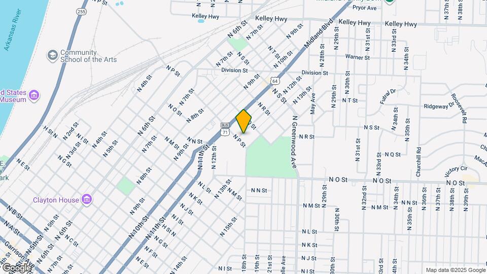 1706 N 12th St Map and Location Details
