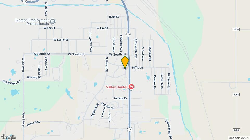 1313 Denson Dr Map and Location Details