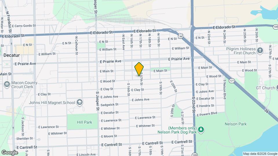 1646 E Wood St Map and Location Details