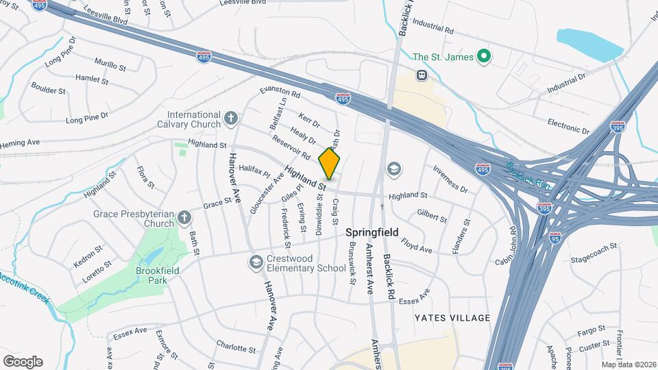 7103 Highland St Map and Location Details